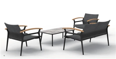 Aluminium Garden Furniture Corner Sofa