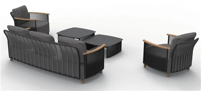 Aluminum Sofa With Tea Table