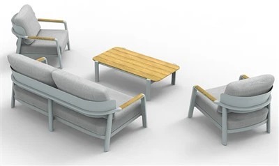 Cast Aluminum Patio Sofa