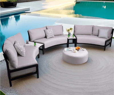 Garden Curved Sofa Set