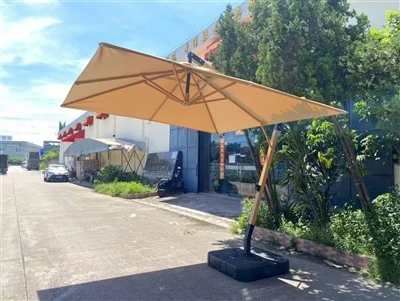 Large Garden Parasol With Base