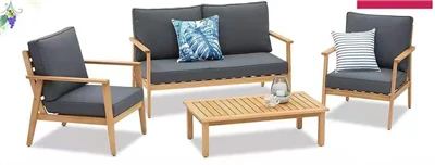 Outdoor 4 Pieces Aluminum Sofa