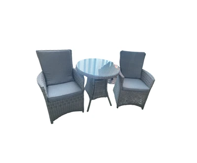 Rattan Coffee Table With 2 Chairs