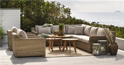 Woven Rattan Sofa